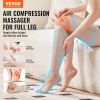 VEVOR Full Leg Massager, Air Compression Leg Massager for Foot Calf Thigh Knee, 2 Knee Heating Levels, 3 Modes & 3 Intensities, Leg Compression Massag
