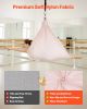 Aerial Yoga Hammock & Swing Combo – 300 lb Load Nylon Aerial Silk with 360° Swivel, Easy Setup & Storage Bag