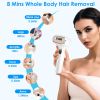 3 In 1 Ice Cooling Laser Hair Removal Painless Permanent At-Home IPL Hair Removal with 999,999 Flashes 9 Energy Levels 2 Flash Modes for Armpits Legs