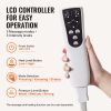 VEVOR Full Leg Massager, Air Compression Leg Massager for Foot Calf Thigh Knee, 2 Knee Heating Levels, 3 Modes & 3 Intensities, Leg Compression Massag
