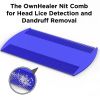 Lice Comb Pack of 3 Fast Removal of Lice Eggs Nits and Dandruff Professional Results for Head Lice Treatment on All Different Types of Hair