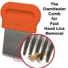 Lice Comb Pack of 3 Fast Removal of Lice Eggs Nits and Dandruff Professional Results for Head Lice Treatment on All Different Types of Hair