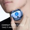 Men's Travel Mini Electric Razor - LED Power Display, USB Rechargeable, Portable Wet Dry Shaver