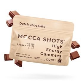 Mocca Shots Energy Gummies with Caffeine 12-Pack - Dutch Chocolate