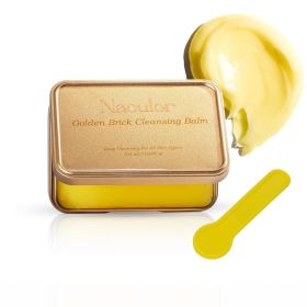 Gentle Makeup Remover For Face Eyes Lips Deep Cleanse, Nourishes Sensitive Skin -Golden Brick Cleansing Balm