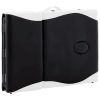 4-Zone Foldable Massage Table – Wood Frame (Black & White)