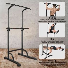 Power Tower Workout & Dip Station Pull Up Bar, for Home Gym Strength Training Fitness