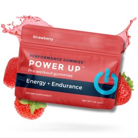 Power Up Pre-Workout Supplements Strawberry (12-Pack)