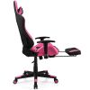 PU Leather Gaming Chair with USB Massage & Footrest