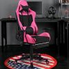 PU Leather Gaming Chair with USB Massage & Footrest