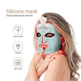 7 Colors LED Silicone Beauty Mask with Red Light therapy