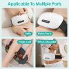 Stone Abdominal Massager - Dual Rotating Heads with 6 Red Lights, 5 Modes, 3 Speeds, 3 Heat Settings