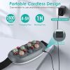 Stone Abdominal Massager - Dual Rotating Heads with 6 Red Lights, 5 Modes, 3 Speeds, 3 Heat Settings