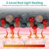Stone Abdominal Massager - Dual Rotating Heads with 6 Red Lights, 5 Modes, 3 Speeds, 3 Heat Settings