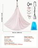 Aerial Yoga Hammock & Swing Combo – 300 lb Load Nylon Aerial Silk with 360° Swivel, Easy Setup & Storage Bag