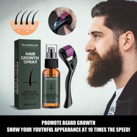 Moustache Spray Set - Facial Hair Treatment w/ Boosting Beard Growth Thickening Liquid (Option: Beard growth spray)