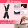 USB Rechargeable Heated Eyelash Curler & Lash Comb with 3 Heat Settings