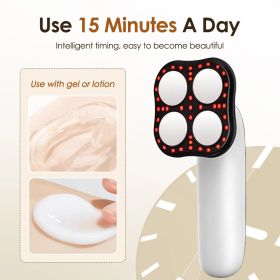 EMS Current Ultrasonic Fat Removal Machine, Massage Instrument For Shaping (Color: PINK)