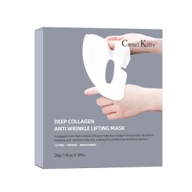 Collagen Face Mask 5-Pack - Hydrating & Anti-Wrinkle Sheet Mask For All Skin Types, Suitable For Daily Skincare And Overnight Recovery, With Brig (Option: 1box)
