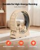 VEVOR 48" Cat Exercise Wheel – Wooden Indoor Cat Running Wheel