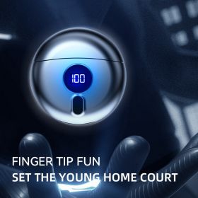 Men's Mini Travel Electric Razor, LED Power Display, USB Rechargeable, Wet Dry Use (Color: Dark Grey)