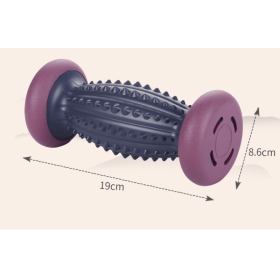 Foot Massage Roller - Reflexology Tool for Pain Relief (Color: Black)