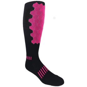 Helix Deadlift Socks – Premium Knee-High Protective Performance Socks (4-Pack) (Pack: 1-Pack, Color: PINK)