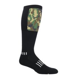 Block Deadlift Socks – Knee-High Performance Protection for Strength Training & Sports (Color: Green Camo, size: 1-Pack)