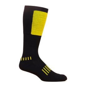 Block Deadlift Socks – Knee-High Performance Protection for Strength Training & Sports (Color: Yellow, size: 1-Pack)