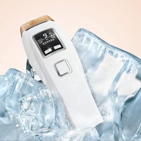 IPL Hair Removal Device with Ice-Cooling Technology – Painless, Powerful & Long-Lasting (Color: White)
