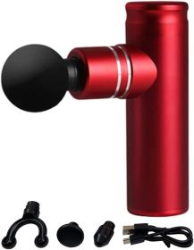 Mini Percussion Massage Gun (Color: Red)