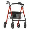VEVOR Rollator Walker for Seniors and Adult, Lightweight Aluminum Foldable Rolling Walker with Adjustable Seat and Handle, Outdoor Mobility Rollator W