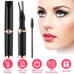 USB Rechargeable Heated Eyelash Curler & Lash Comb with 3 Heat Settings (Type: Standard)
