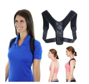 Women's Posture Corrector - Back & Shoulder Support (Color: Black)