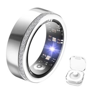2025 New Smart Ring Elegant Smart Jewelry for Women, Luxury Diamond Fitness Ring with Visible Circuitry Design, All-Day Health Monitoring (size: 7#)