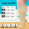 3 pairs Plus-Size Nylon Compression Stockings