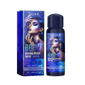 Eelhoe Highlighter Glitter Spray Glitter Spray Highlighter Spray Natural Stereoscopic Long Lasting Glitter (Option: 2PCS)