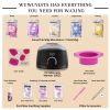 Waxing kit 23 items, WUWUVISTA Hair Removal Hard Wax Kit with Wax Warmer&Wax Beads for Full Body/Face/Underarm/Bikini/Sensitive Skin for Women&Men