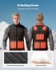 🔥 VEVOR Heated Vest for Men with 16000mAh Battery – 8 Heating Zones, 3 Heat Levels