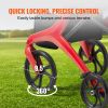 VEVOR Folding Rollator Walker for Seniors and Adults, Lightweight Aluminum Rolling Walker with Seat and Adjustable Handle, 4-Wheel Outdoor Mobility Wa