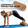 Wooden Balance Board Trainer Set with Cork Roller & Stand
