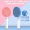 Facial Cleansing Brush Head Attachment- Waterproof Silicone Face, Spin Brush for Deep Cleaning, Exfoliating & Massaging