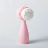 Double-Sided Silicone Face Brush w/ Soft Bristles for Exfoliating & Massaging Skin - Cute Cat Paw Design for Facial Cleansing & Makeup Removal