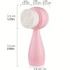 Double-Sided Silicone Face Brush w/ Soft Bristles for Exfoliating & Massaging Skin - Cute Cat Paw Design for Facial Cleansing & Makeup Removal