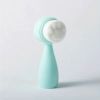 Double-Sided Silicone Face Brush w/ Soft Bristles for Exfoliating & Massaging Skin - Cute Cat Paw Design for Facial Cleansing & Makeup Removal