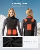 VEVOR Heated Vest, Women Electric Heating Vest with 16000 mAh Battery Pack, 6 Heating Zones Lightweight Rechargeable Winter-Vest with 3 Levels