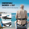 VEVOR Folding Rollator Walker for Seniors and Adults, Lightweight Aluminum Rolling Walker with Seat and Adjustable Handle, 4-Wheel Outdoor Mobility Wa