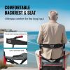 VEVOR Folding Rollator Walker for Seniors and Adults, Lightweight Aluminum Rolling Walker with Seat and Adjustable Handle, 4-Wheel Outdoor Mobility Wa