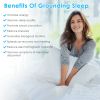 Fitted Grounding Sheet - 95% Organic Cotton, 5% Silver Fiber, Improve Sleep Therapy