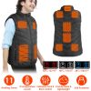 Electric Heated Vest with USB Power – Unisex Thermal Body Warmer with 11 Heating Zones & 3 Temperature Levels